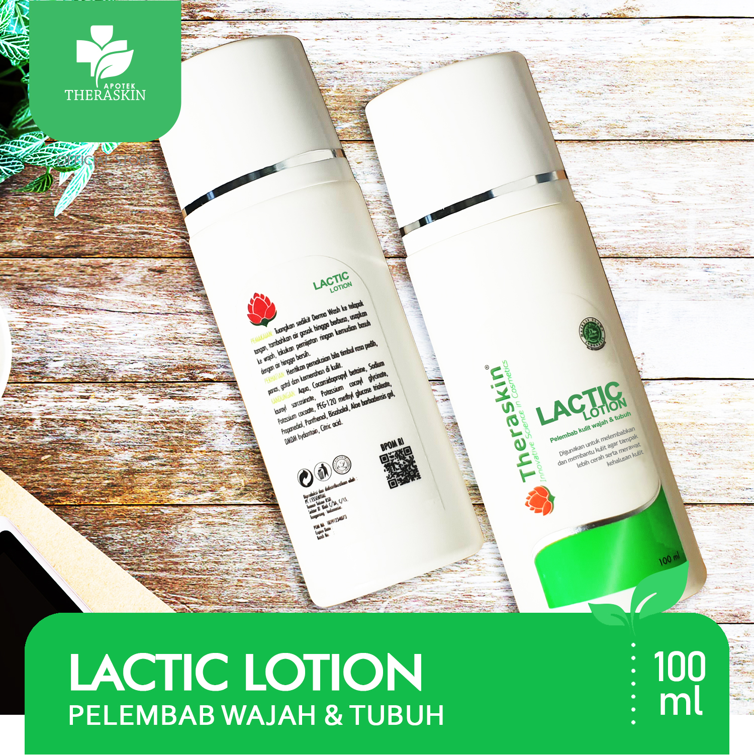 Theraskin Lactic Lotion / Lotion Untuk Menjaga Kelembaban Kulit