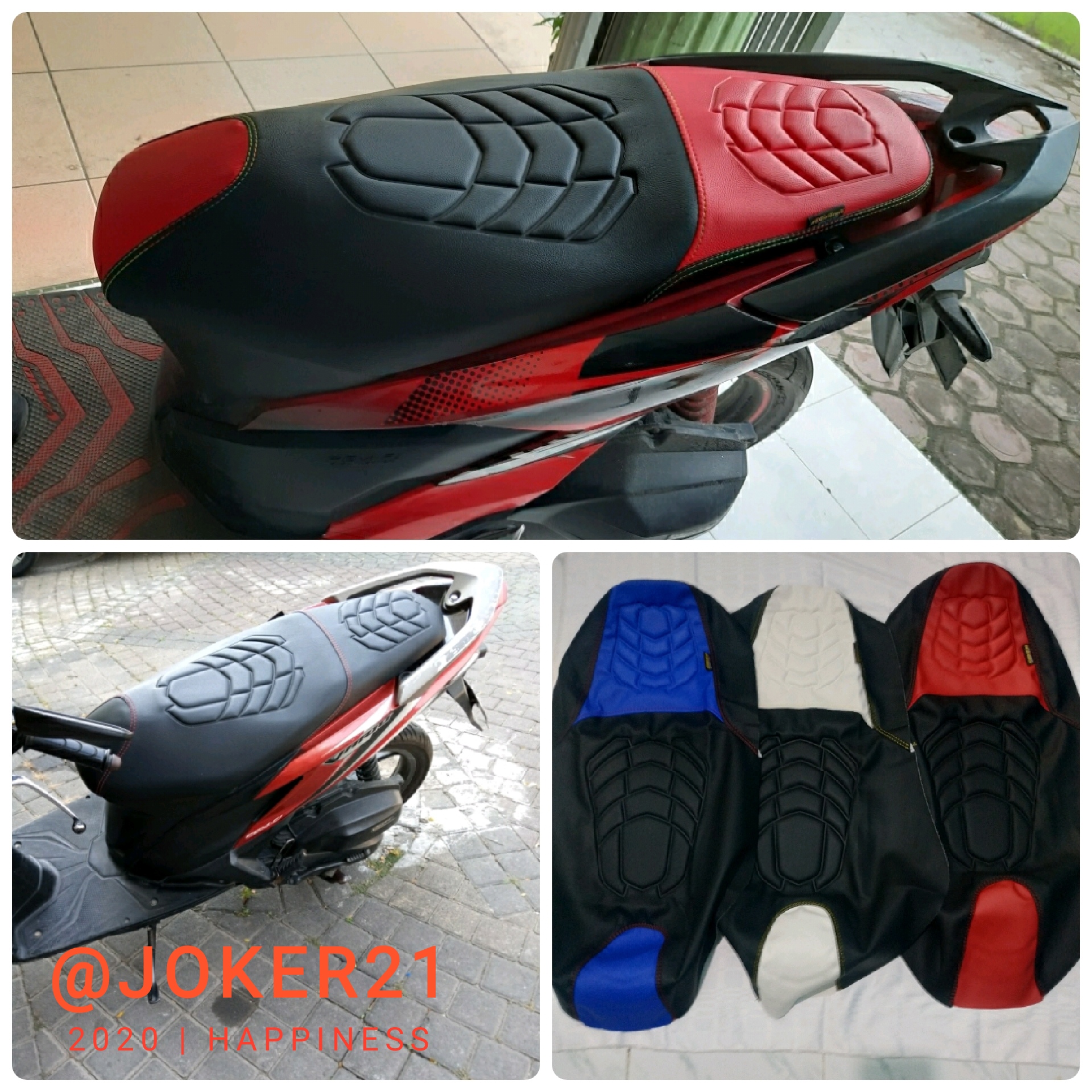 COD Kulit Jok Motor Kulit Custom Timbul Pres Untuk Nmax PCX Aerox Adv Vario Beat Cb150r Dll Lazada Indonesia