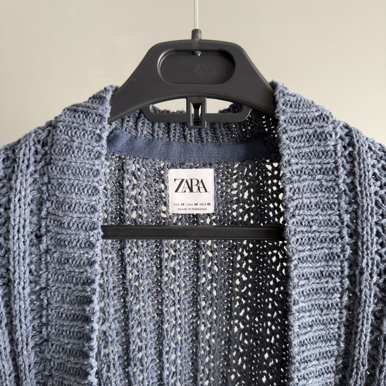 Grey Open Front Cardigan Zara Preloved Zara Man Cardigan Knit