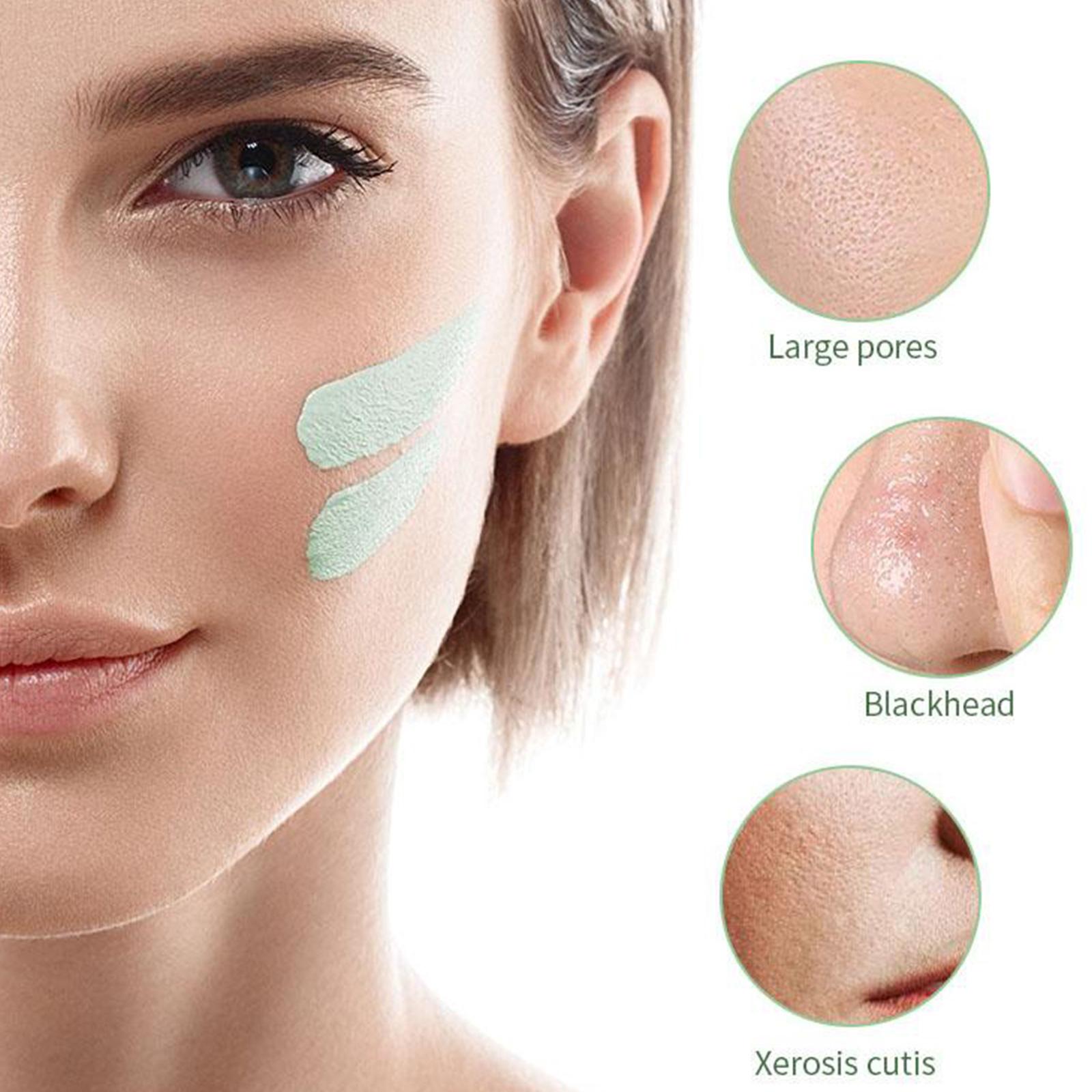 Green Tea Cleansing Mask Control Solid Mud Film Deep Solid Mask Anti-wrinkle Smearing Cleansing Redness Stick Q6C2