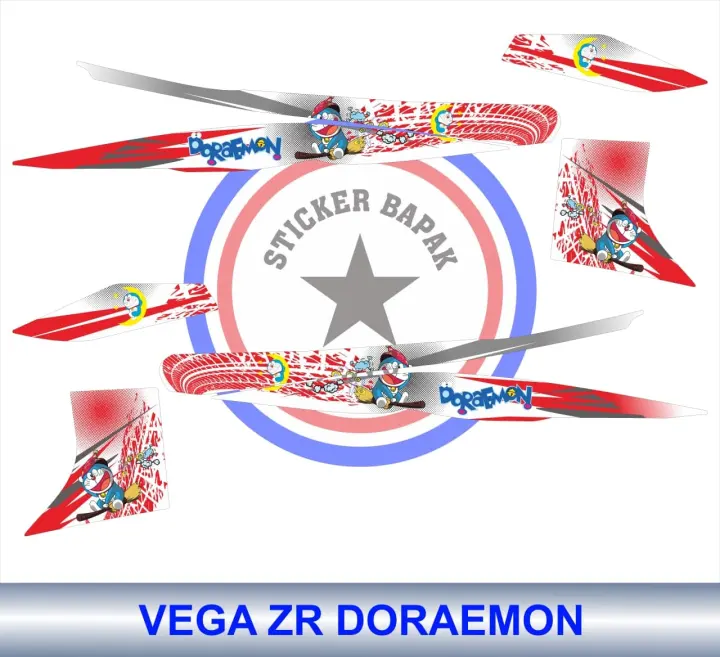 Stiker Striping List Decal Full Variasi Motor Vega Zr Doraemon Sticker Bapak Lazada Indonesia