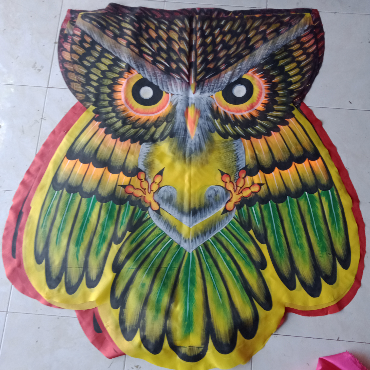 Layangan Celepuk Lukis Full 01 Burung Hantu Knock Down Layang Bali Lazada Indonesia