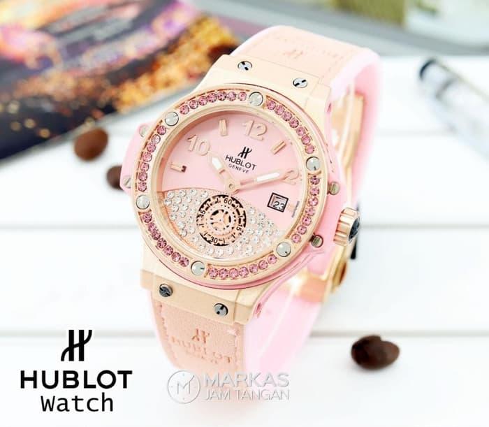 Jam Tangan Wanita HUBLOT Big Bang Diamond Leather Ladies Watch