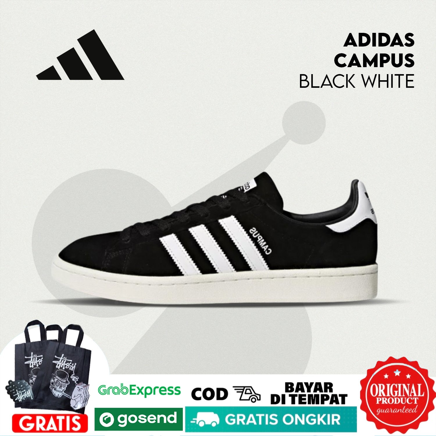adidas campus black