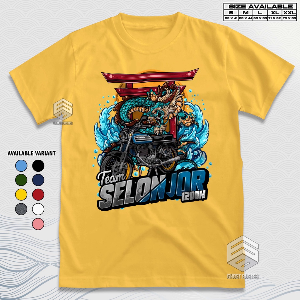 Kaos Honda Gl 100 Team Selonjor 1200m Herex Racing Baju Distro Motor