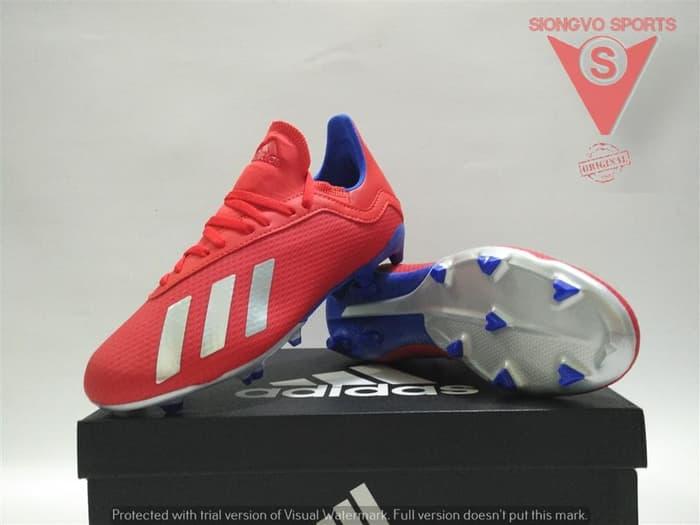 SEPATU BOLA ANAK - ADIDAS X 18.3 FG J ORIGINAL BB9371 ACTIVE RED