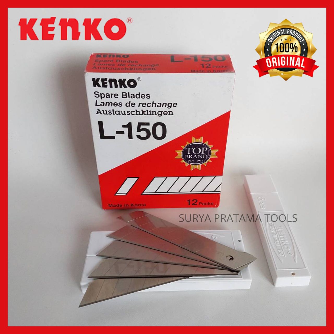 ISI CUTTER BESAR KENKO L150 / REFILL MATA PISAU CUTTER KENKO | Lazada ...