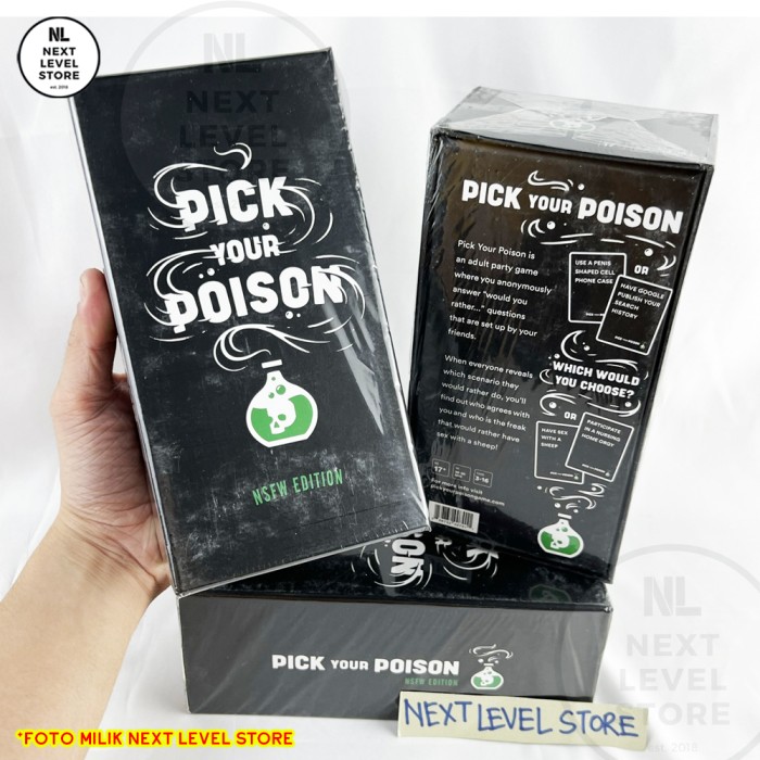 Pick Your Poison Card Game Board Games Basic Nsfw Lazada Indonesia