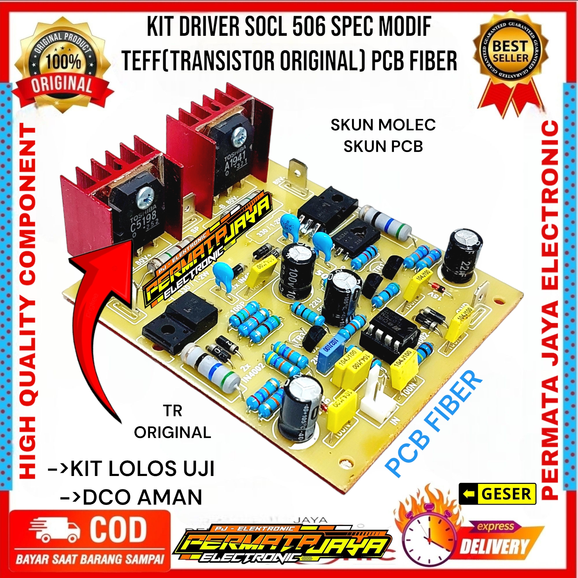 Kit Power Amplifier Driver SOCL 506 PCB FIBER Modif Teff | Lazada Indonesia