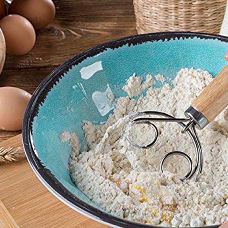 thumbnail image 2 of TQS Danish Dough Whisk Set With Stainless Steel Bread Lame Tool - For Baking 2 of 6