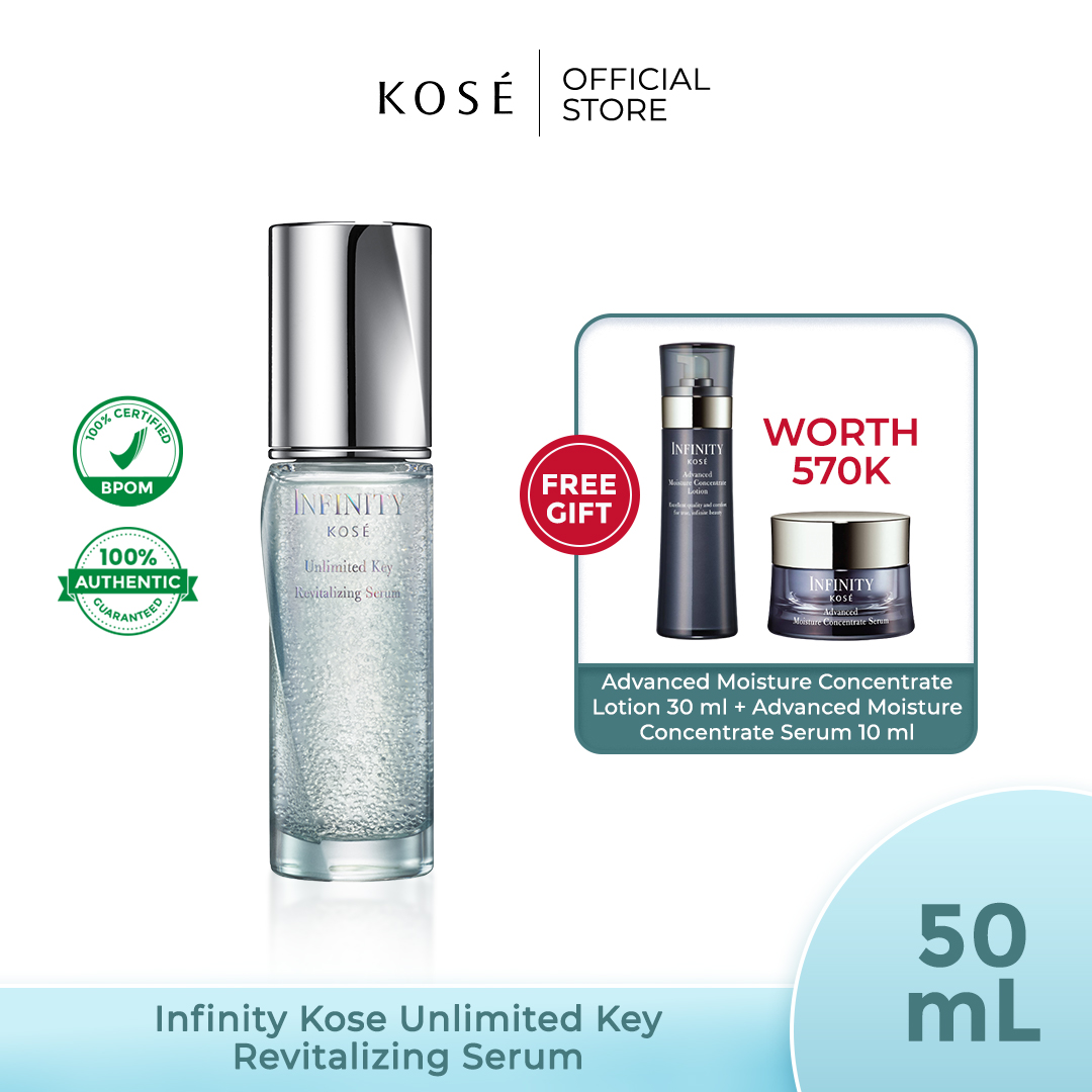 KOSE Infinity Unlimited Key Serum 50ml + FREE Adv Moist