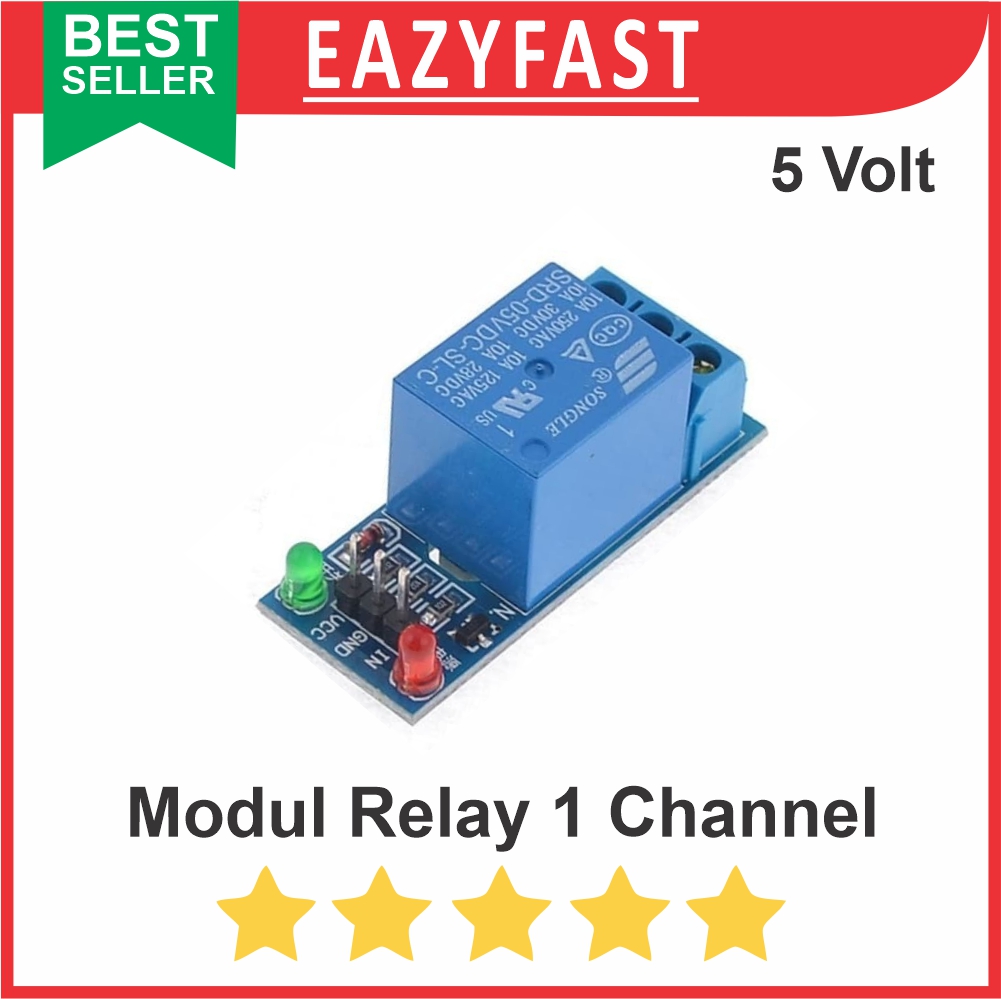 Modul Relay 1 Channel Arduino SPDT 5V 5 Pin Lazada Indonesia