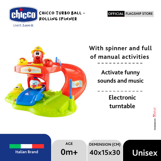 Chicco Turbo Ball – Rolling Spinner/mainan edukatif/mainan mobil