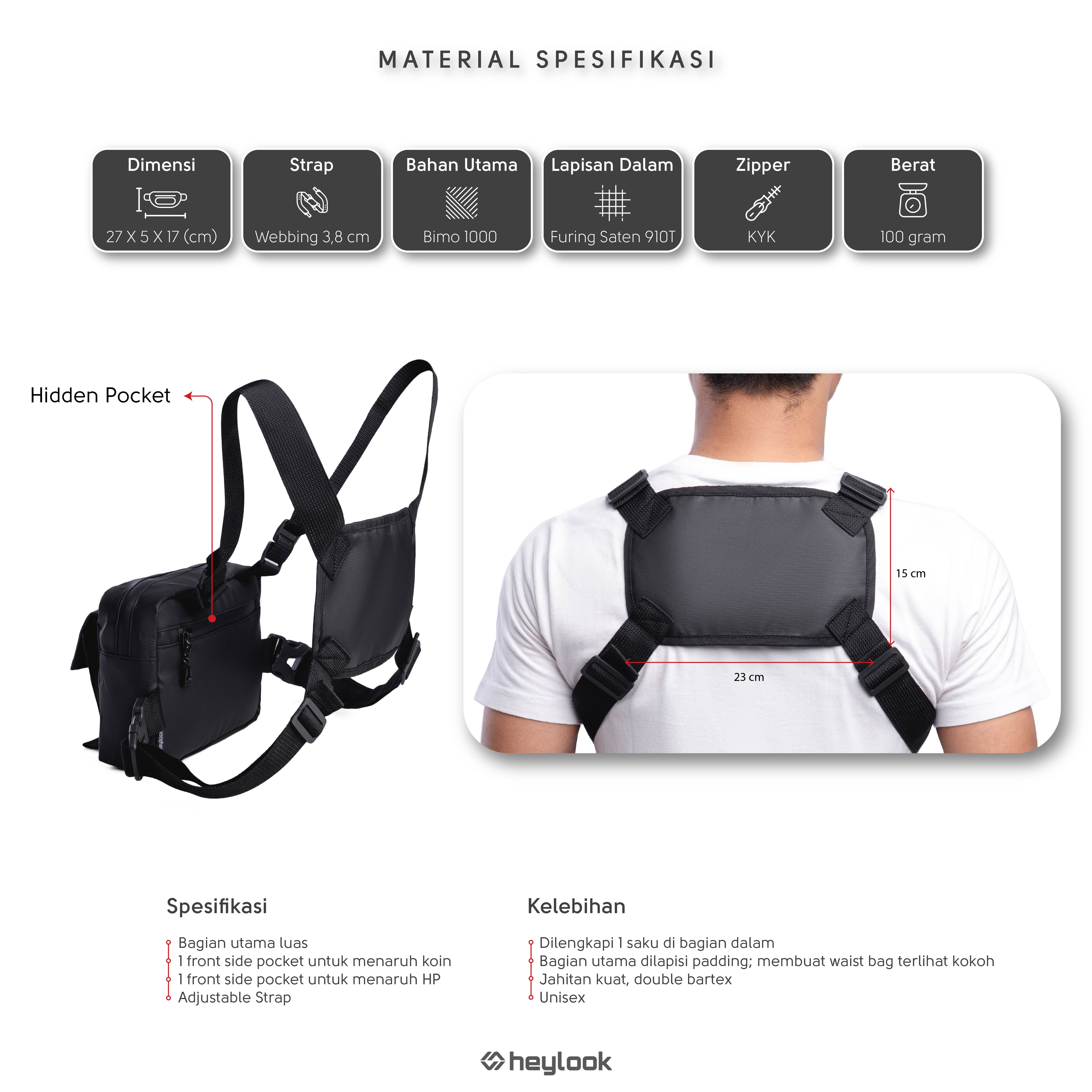 Chest bag waterproof Raptor chest bag tactical bag outdoor rigs  heylook-able to pay on the [cod]