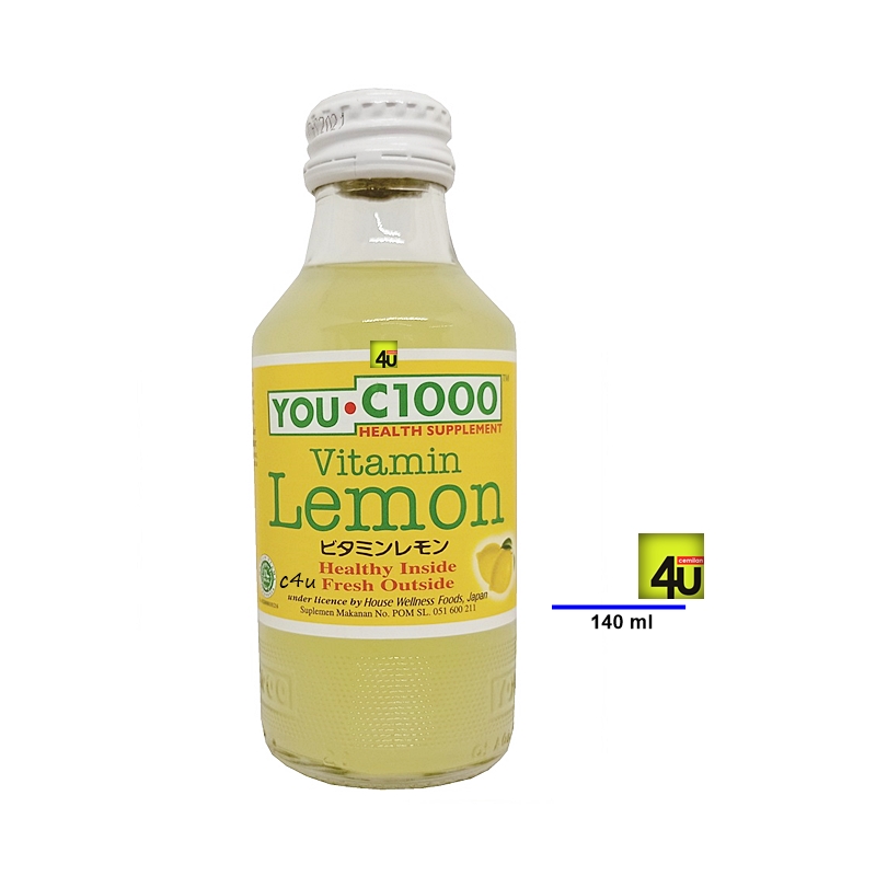 You C1000 Lemon Vit C Drink Botol Kaca Rtd 140ml Lazada Indonesia