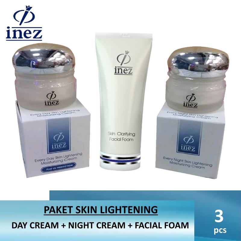 Inez Paket Skin Lightening 3 Pcs Every Day Every Night Foam Lazada Indonesia