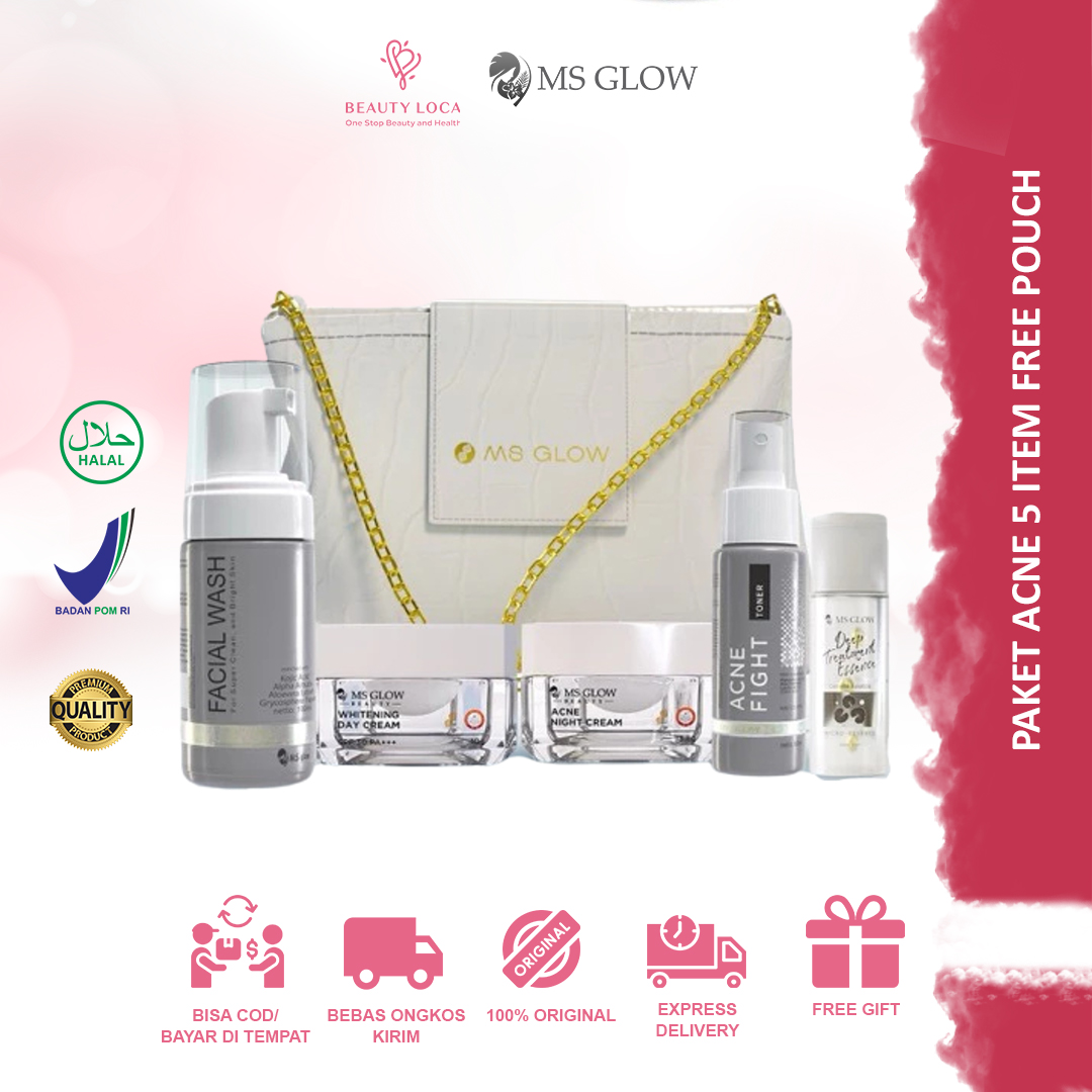 MS Glow Paket Wajah All Varian - 4 item | Paket Whitening White 