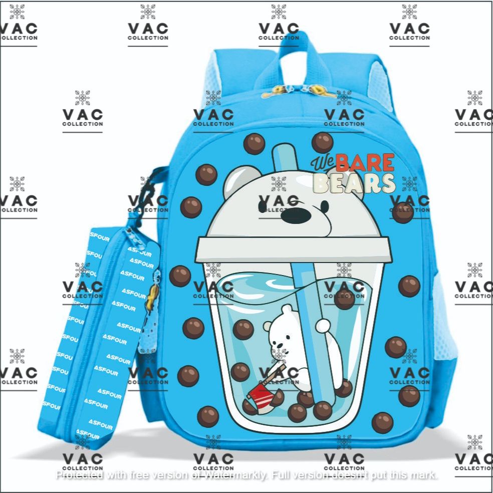 VAC Collection - Tas Boba Viral - Tas Boba Beruang we Bare bears - Tas