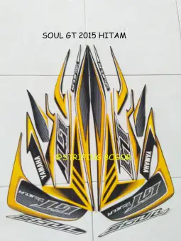 Striping Lis Stiker Motor Yamaha Mio Soul Gt 125 2013 Hitam Kuning