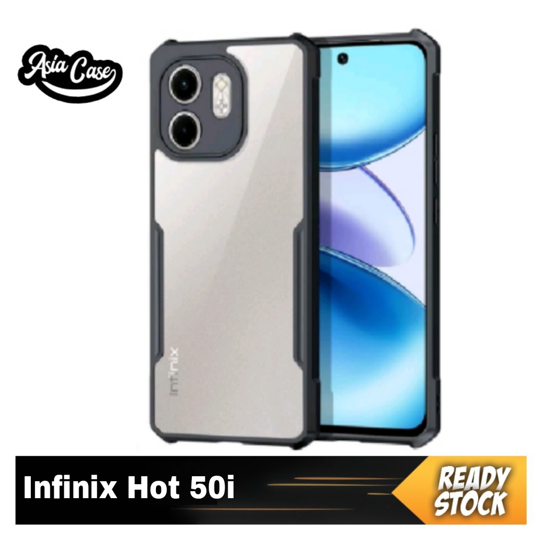 Case Infinix Hot 50i Softcase Casing Fusion ShockProof Fuze Transparan ...