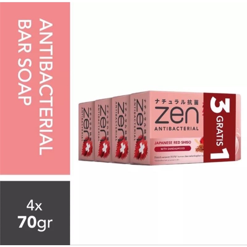 Zen Sabun Antiseptik 70gr Banded 4pcs Lazada Indonesia