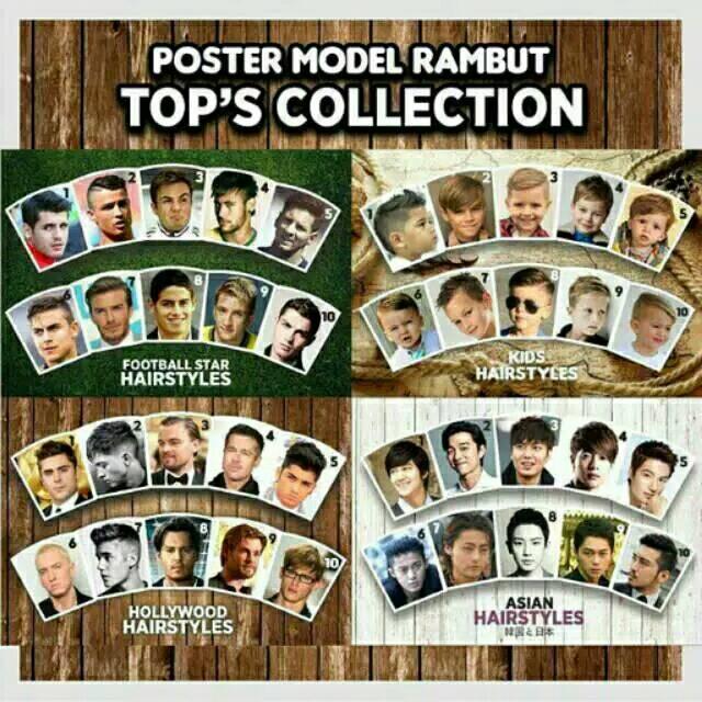 Poster Model Rambut Paket Lazada Indonesia