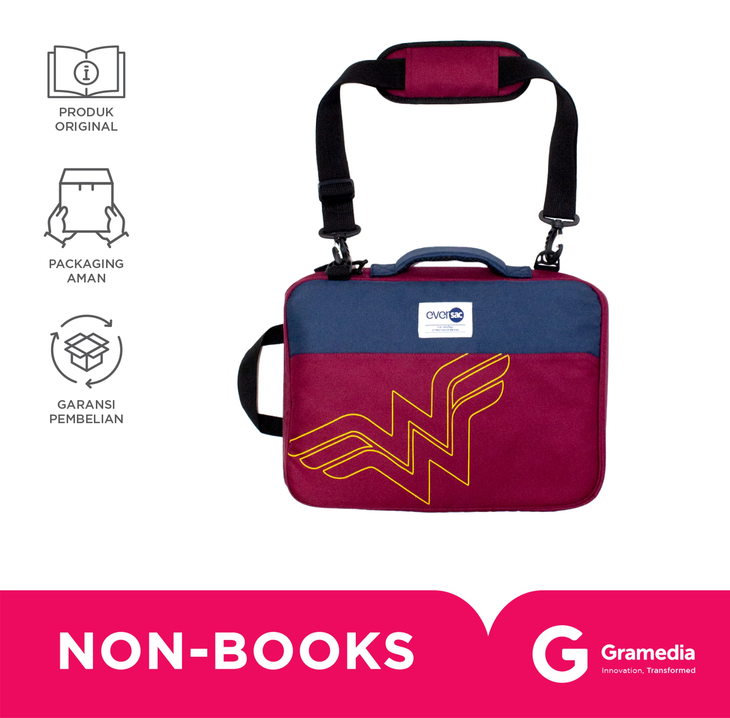 EVERSAC LAPTOP CASE WB WONDER WOMAN Lazada Indonesia