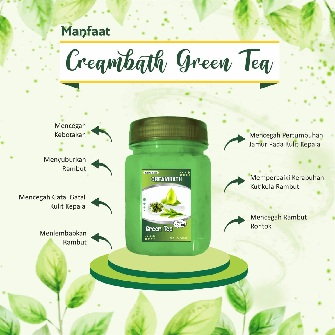 Bayar Ditempat Bpom Proses Hairspa Creambath Green Tea Lazada Indonesia