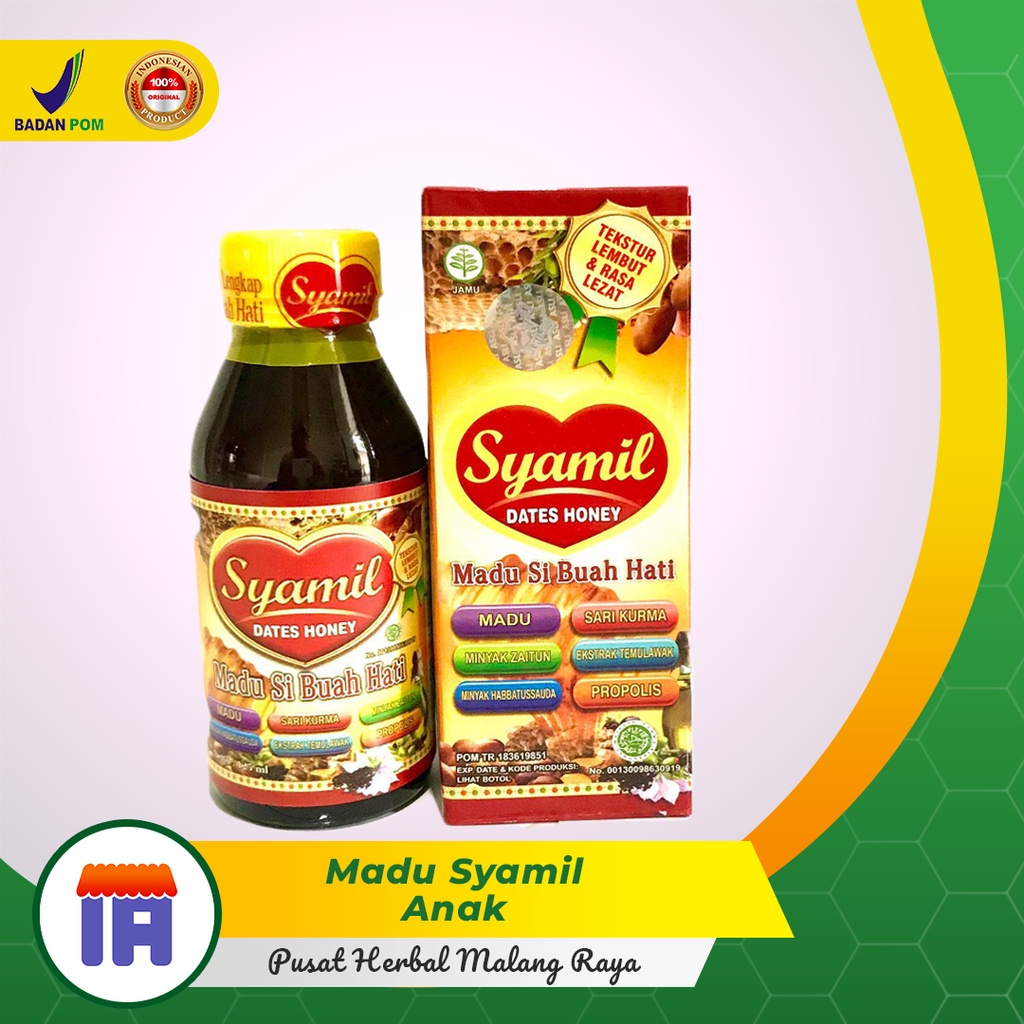Syamil MADU SYAMIL ANAK Dates Honey Madu Lengkap Si Buah Hati Plus Propolis ...