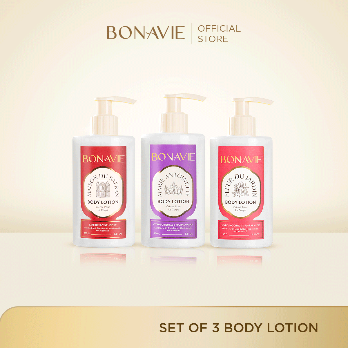 Bonavie Body Lotion Love & Passion Package (Maison du Safran, Fleur du