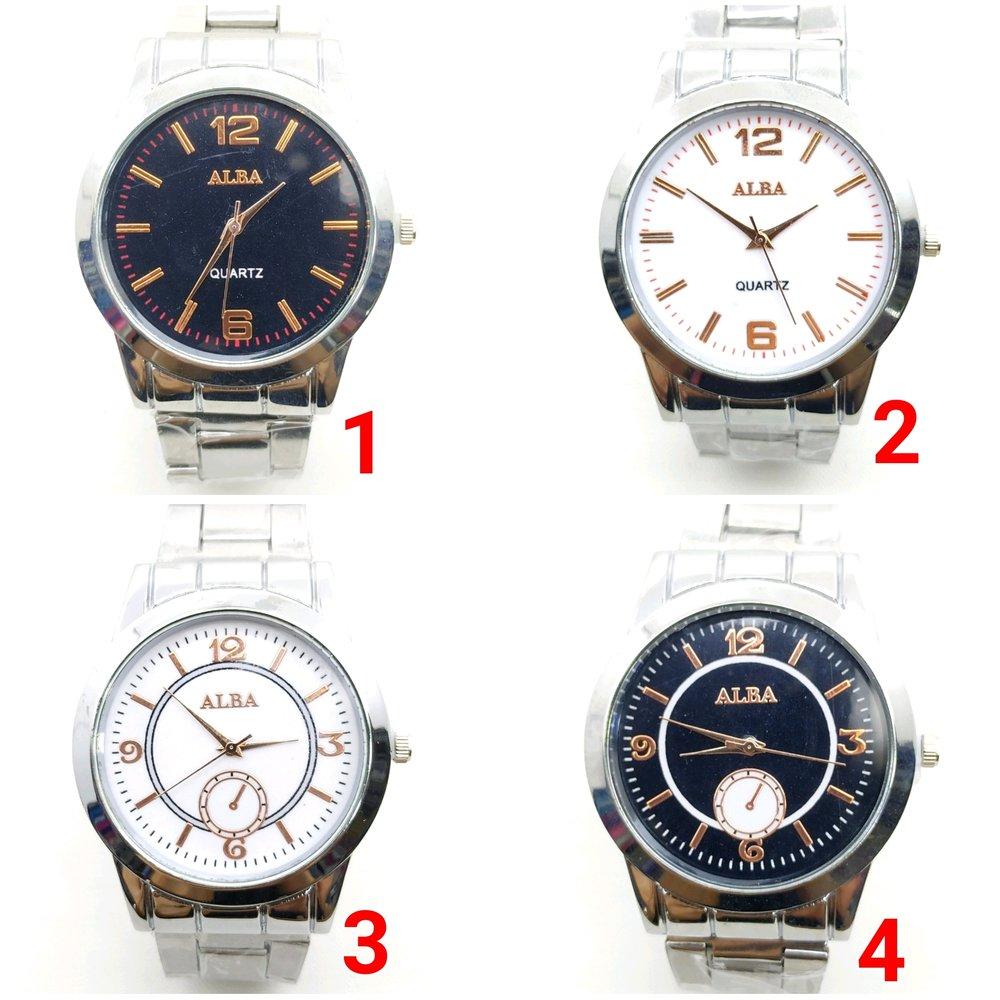 COD JAM TANGAN RANTAI PRIA ALBA IMPORT KEREN MEWAH MURAH GROSIR Fashion watch