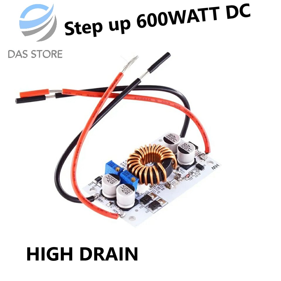 Modul Step up DC 600W 10A Boost Converter Adjustable 600W Step Up ...