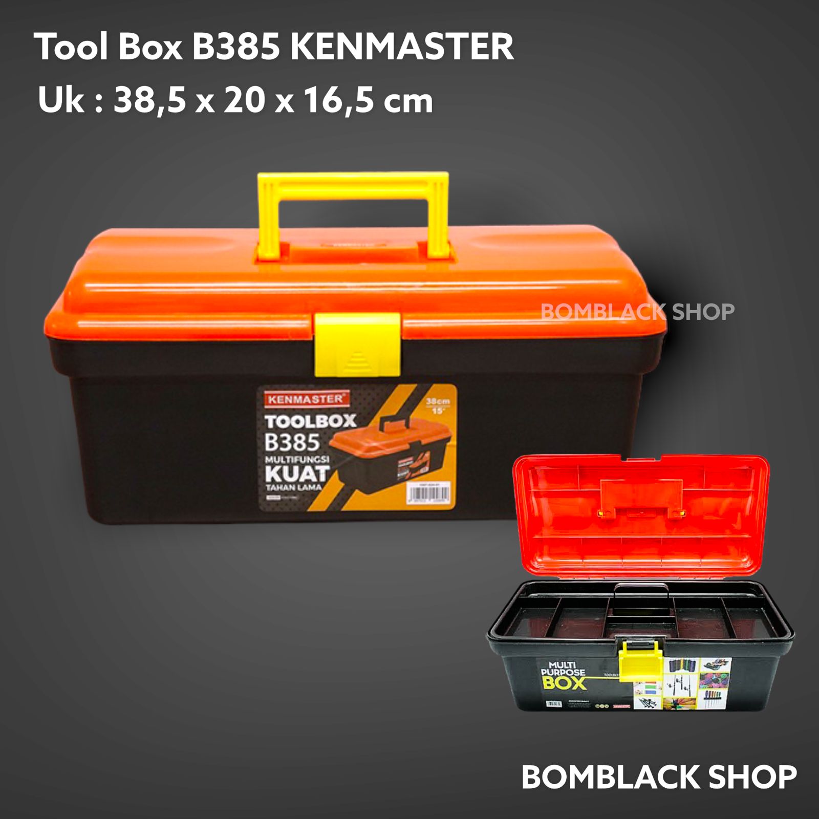 KENMASTER Tool Box B385 Toolbox Tool Kit Tempat Kunci Perkakas MURAH