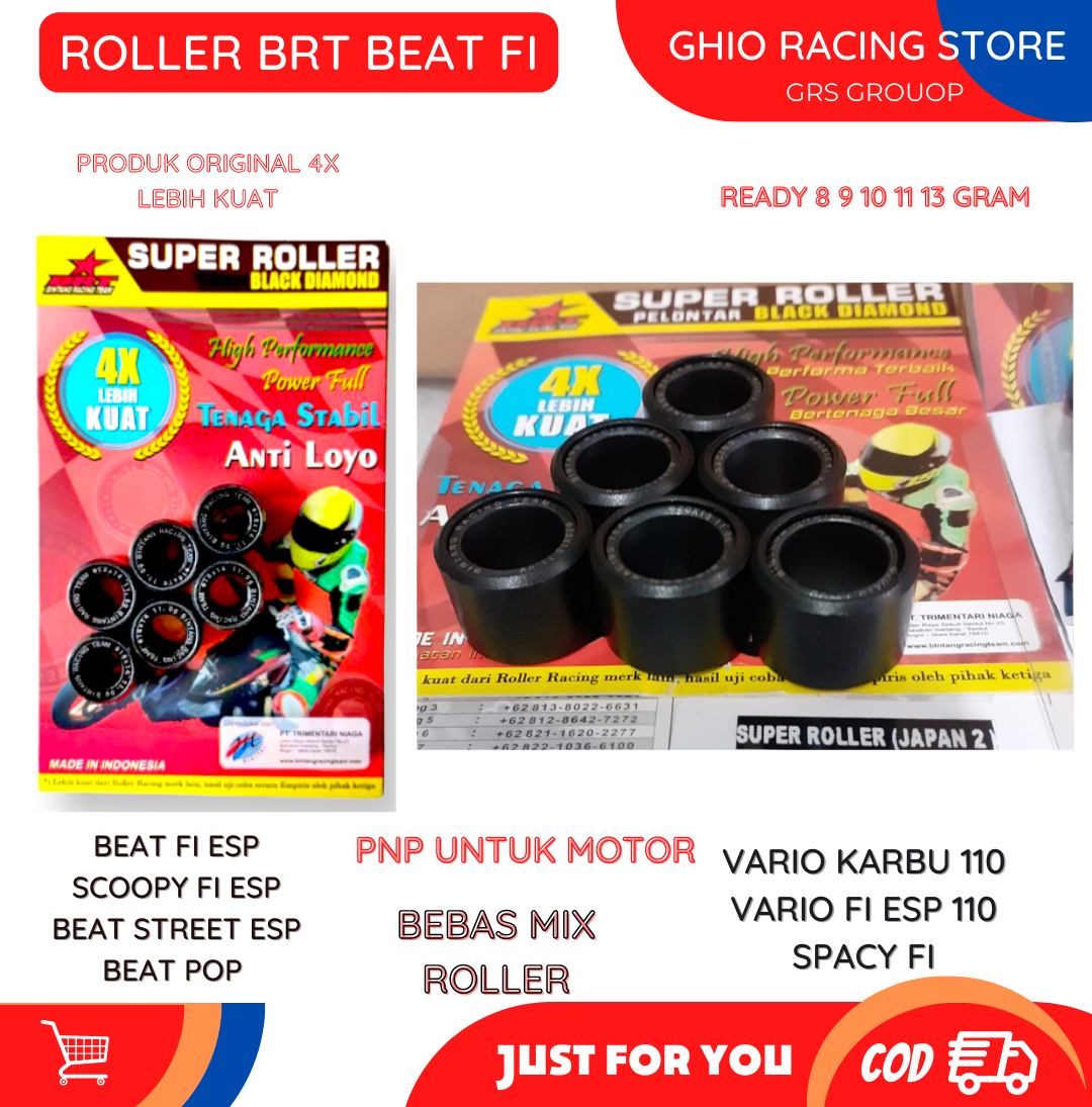 Roller Beat Fi Brt Roler Brt Beat Esp Roller Kzl Beat Fi 8 9 10 11 13 Gram Roller Beat Karbu