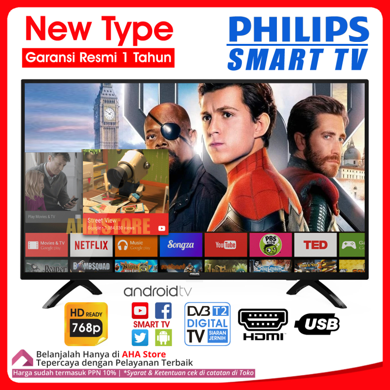 Philips LED Digital Smart TV 32 Inch 32PHT5853S/70