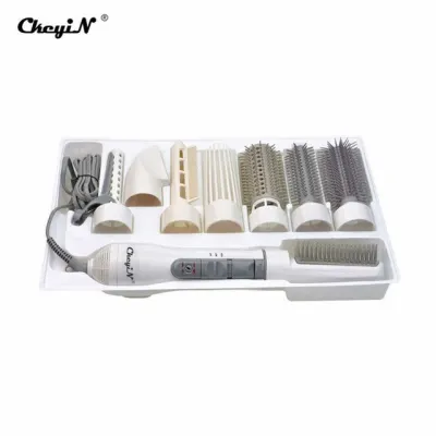 Professional Hair Dryer Brush 8 In 1 Hair Straightener Curler Comb Electric Blow Dryer Comb Hot Air Hair Brush Roller Styler