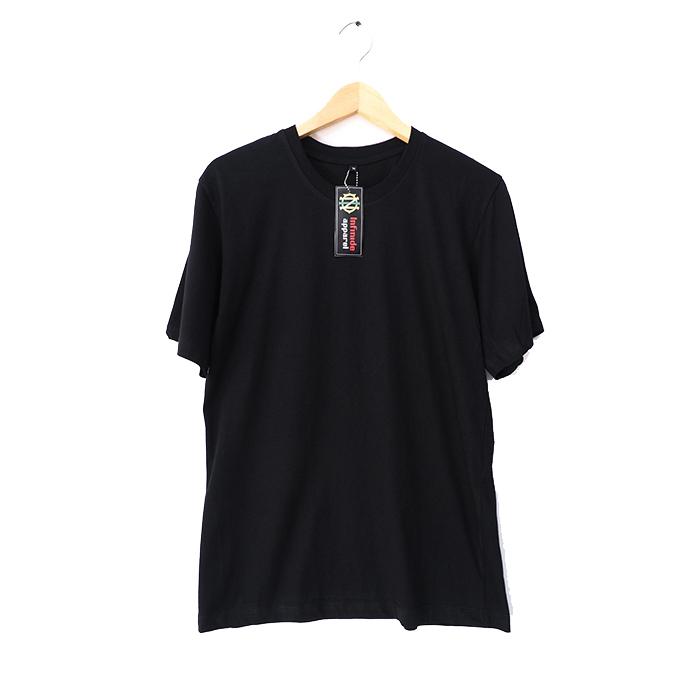 Infinide T-Shirt Kaos Polos Hitam Pendek Combed 30s / Grosir Kaos / Kaos Oblong / Kaos Distro / Kaos Brand/ Kaos Murah / Kaos Polos Bandung/ Kaos Polos Tangerang / /Kaos Polos Jakarta / Kaos Oneck / kaos Pria Wanita / Kaos Keren