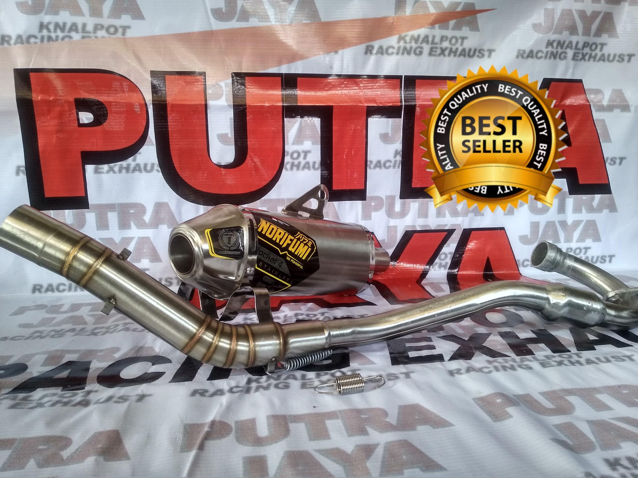 Knalpot Norifumi Roket 4 Pipa Cacing CRF150L KLX Bf Dtraker CRF Trail dll