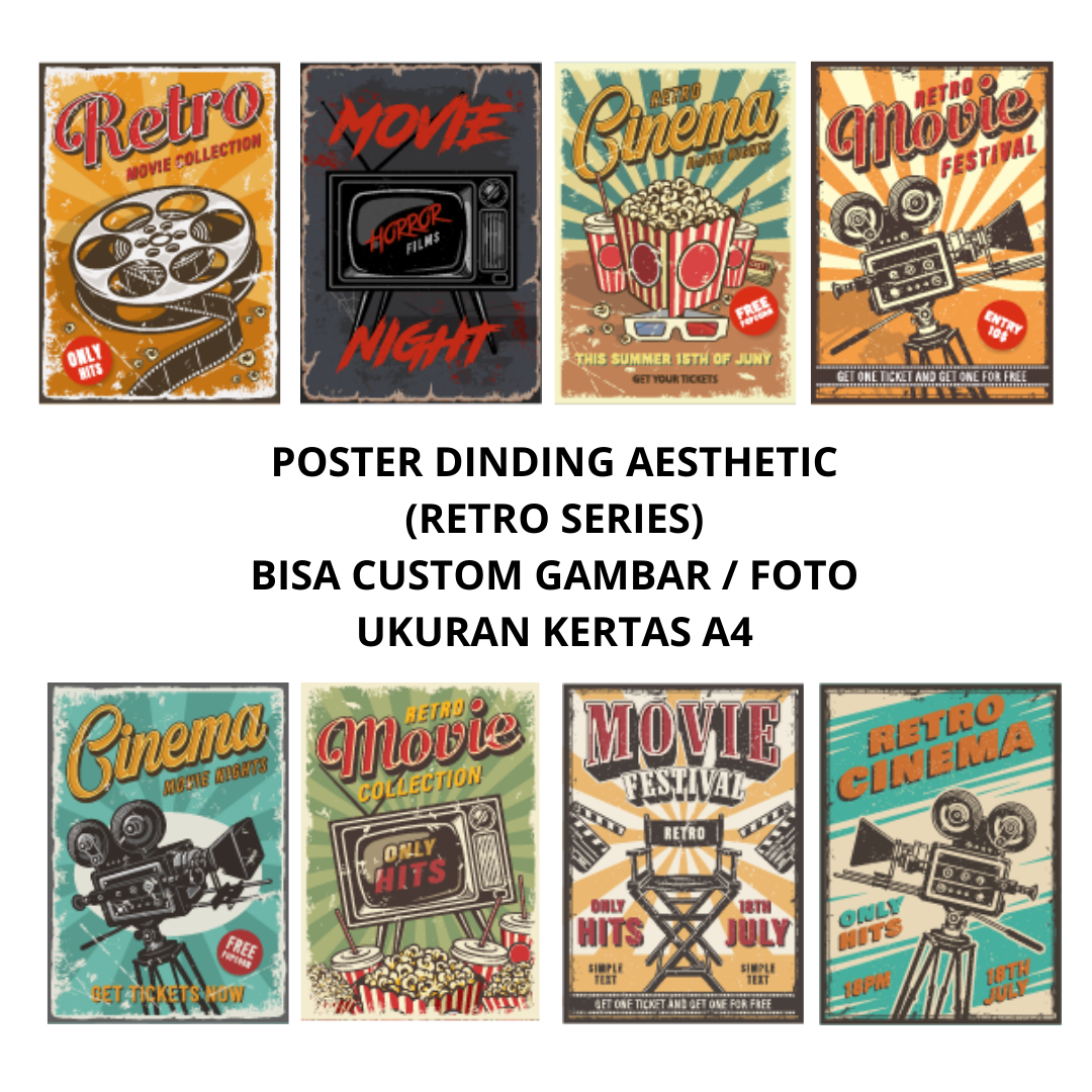 Poster Dinding Aesthetic Vintage Retro Ukuran A4 Kertas Ivory Tebal Poster Band Poster Vintage Wallpaper Dinding Poster Kamar Wallpaper Lazada Indonesia