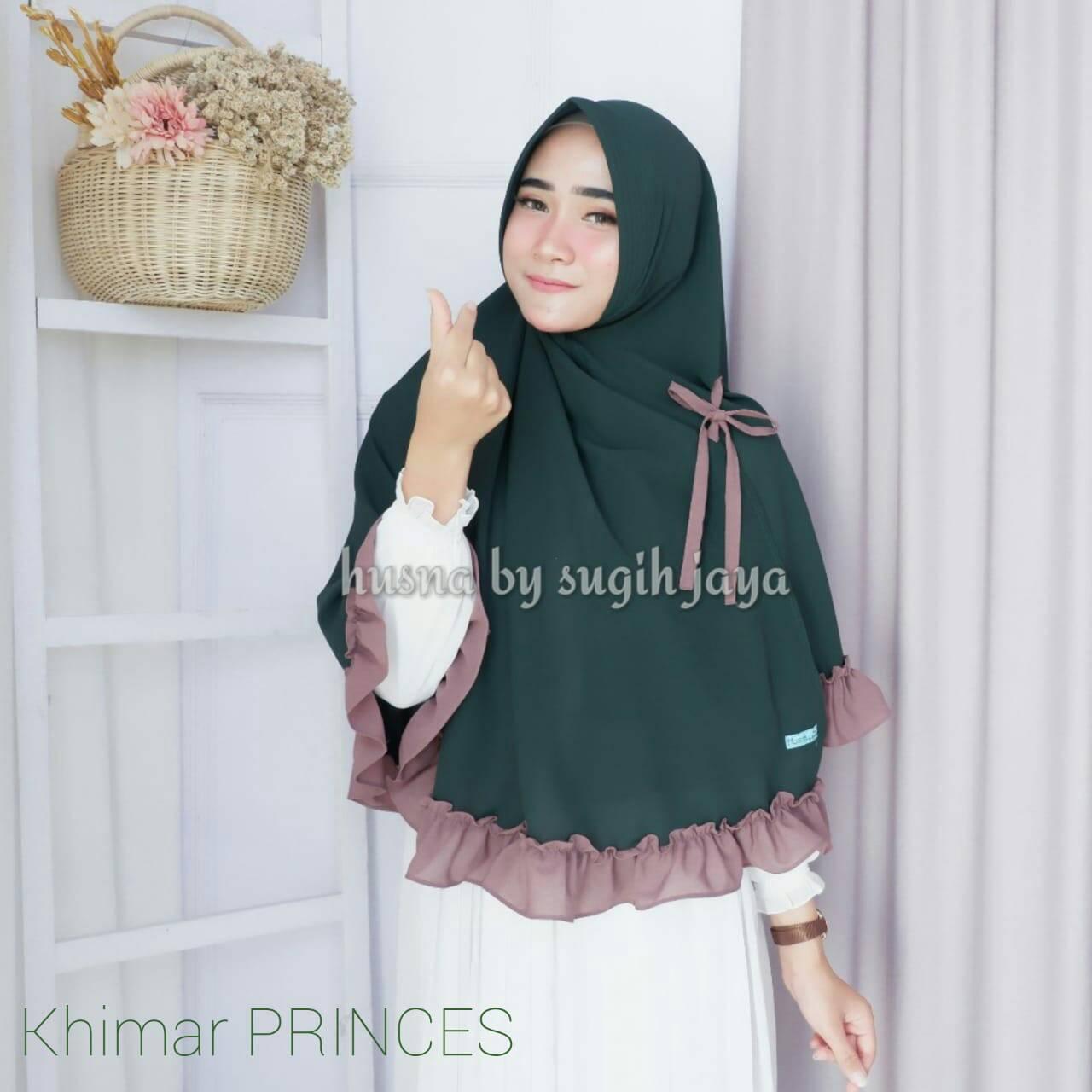 Naseeha Hijab Instan - Khimar Instan Princes - Kerudung Syari Kriwil - Bergo Princes - Kerudung Instan - Jilbab Instan Princes