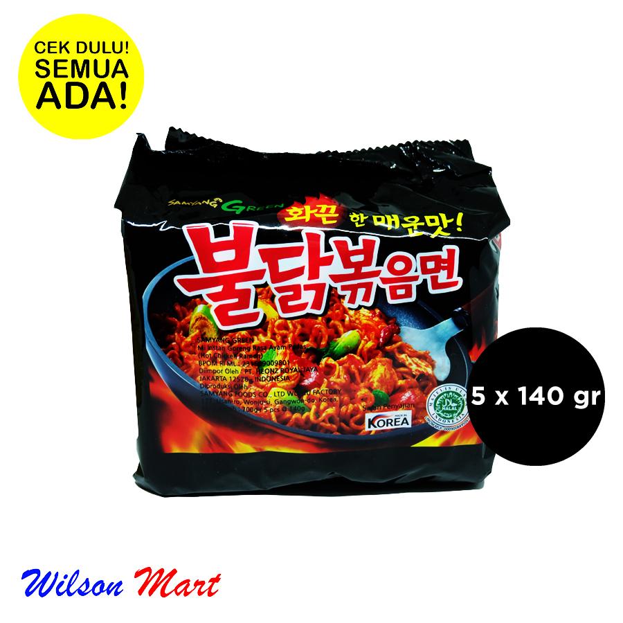SAMYANG ORIGINAL HOT CHICKEN FLAVOR RAMEN KOREA ISI 5 X 140 GRAM PACK