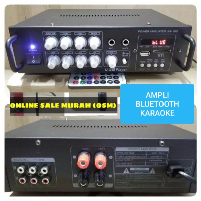MR53 original ATL ampli bluetooth Power Amplifier bluetoot mixer bluetot karaoke blutut mixing ampli USB MP3 player audio sound AC DC pro aux dj mp3 asli ZUT  Bisa BLUETOOTH ke segala merek HANDPHONE