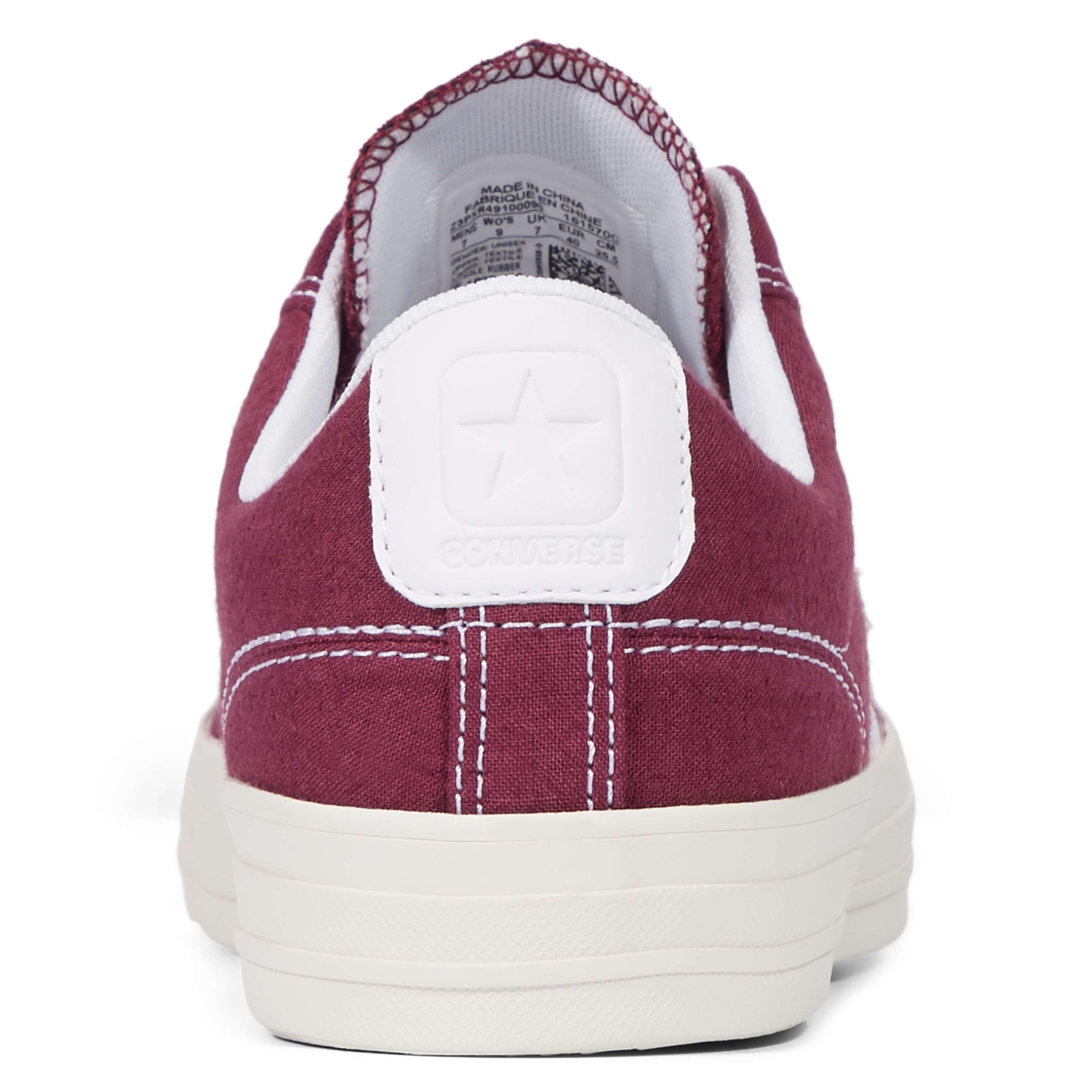 burgundy baby converse