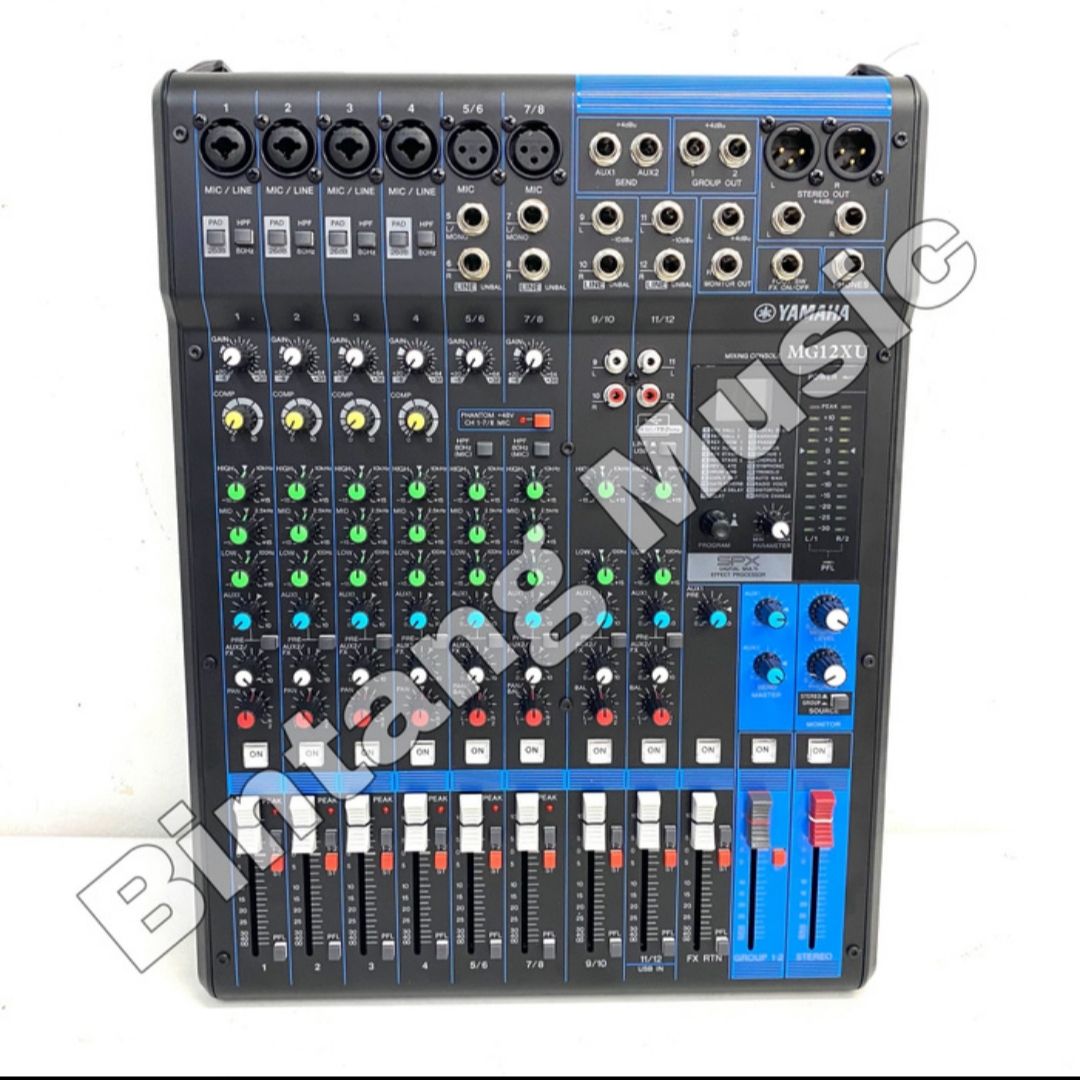 Mixer Audio Yamaha Mg12 Xu Grade A Mixing 12 Channel Yamaha Mg 12 Xu