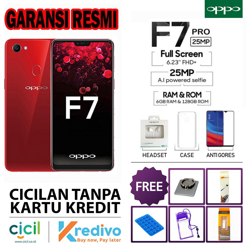 OPPO F7 PRO 6GB 128GB - GARANSI RESMI OPPO INDONESIA - Merah