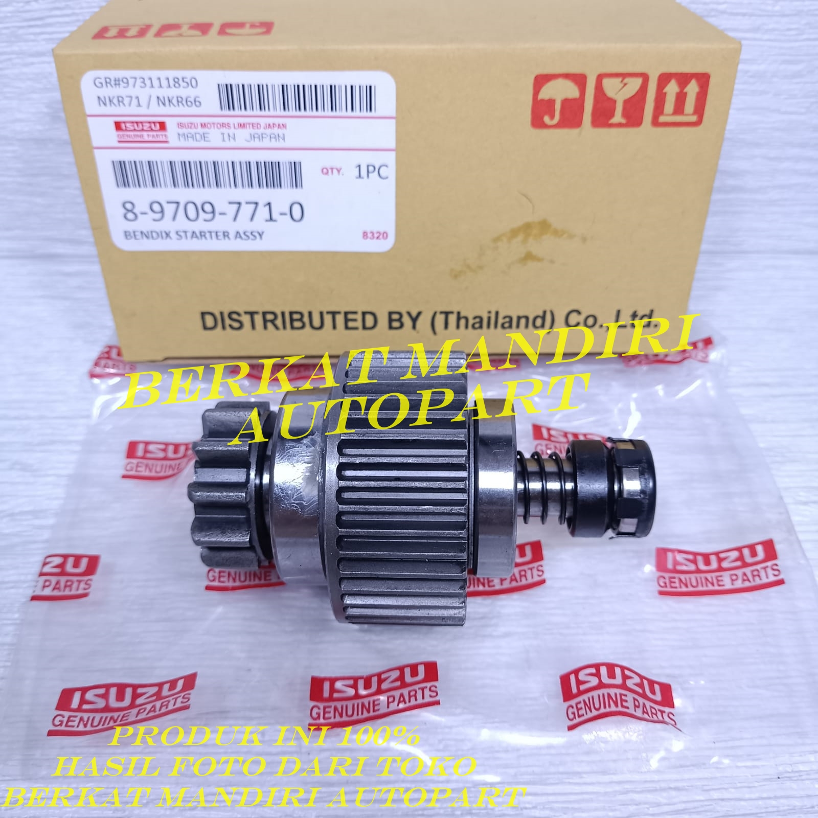 bendix starter bendix stater gigi bendix isuzu nkr71 nkr66 komplit