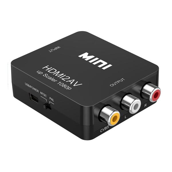 Bộ Chuyển Đổi HDMI Sang AV Hộp Chuyển Đổi Video HD HDMI Sang RCA AV/CVSB L/R Video 1080P HDMI2AV Hỗ Trợ NTSC PAL