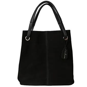 real leather tote bag