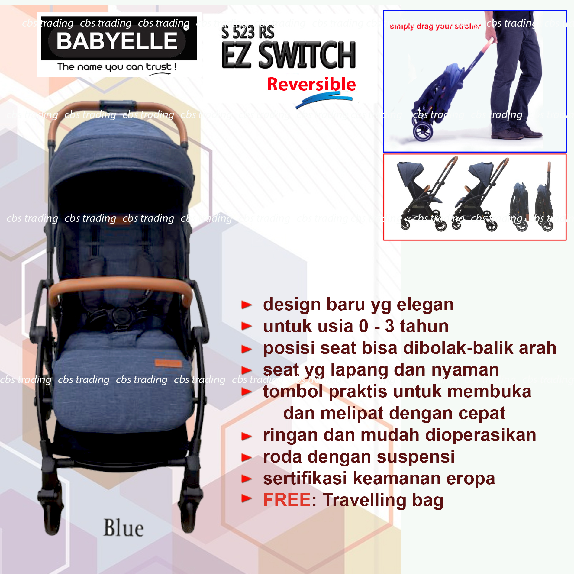 Harga stroller baby store elle ez switch