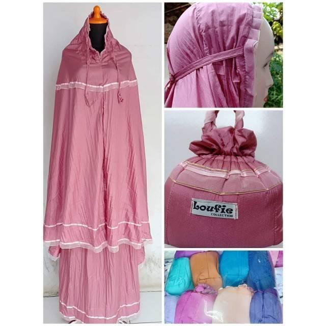 [COD] Mukena parasut loufie | mukena travelling jumbo (ungu plum)
